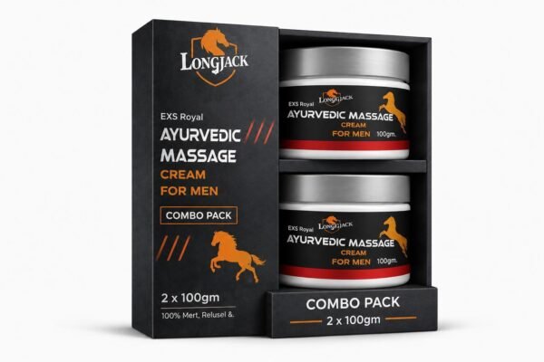 LongJackPlus Ayurvedic Massage Cream for Men 100g