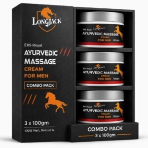Ayurvedic Massage Cream for Men Pack of 3 100g Each
